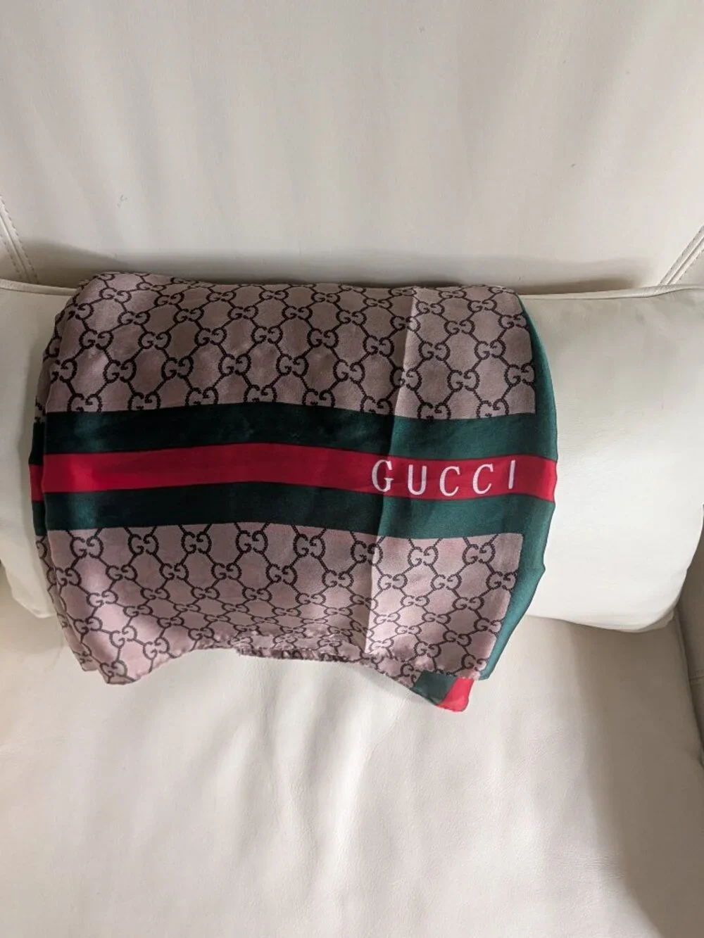 New Gucci Silk Scarf